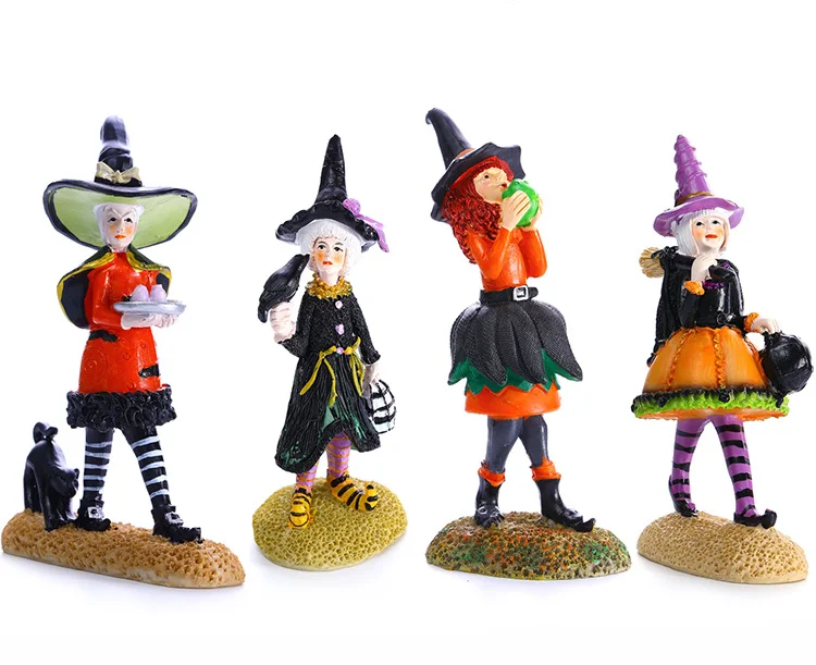 

Украшение из искусственной смолы на Хэллоуин, Очаровательное украшение для офиса, спальни, куклы, домашний декор