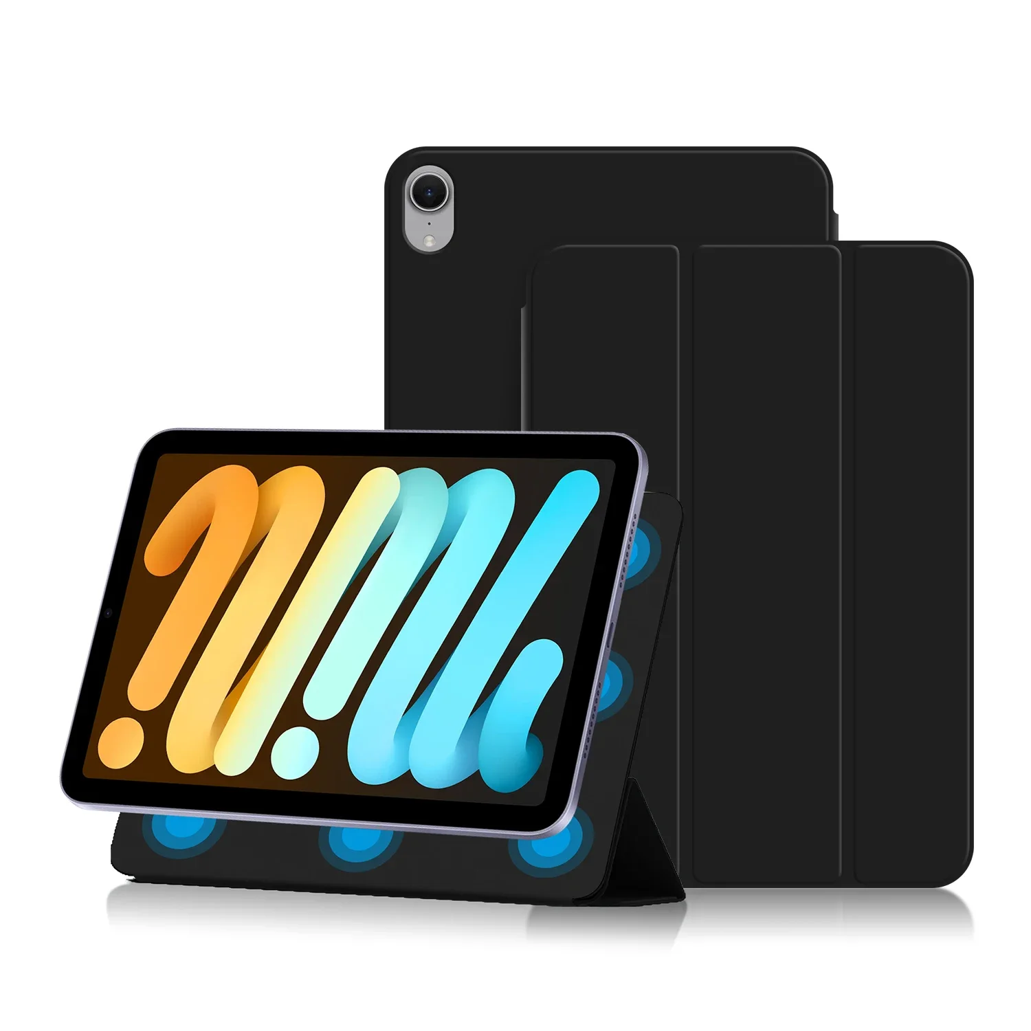 Premium Magnetic Leather Smart Tablet Case with Foldable Cover