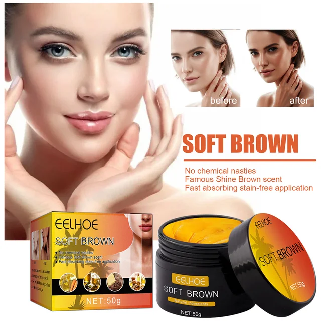 Crème de bronzage pour le corps, Solarium, aide à l'auto-bronzage rapide, pour hommes et femmes, crème nourrissante pour coloration de la peau, 50ml/100ml 1