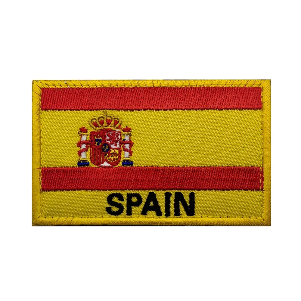Gestickter Spanien-Armband-Stoff-Patch, magischer Aufkleber, taktischer Aufnäher für Kleidung, Militär-Patches, Haken- und Ring-Nähkleidung – Detail 8
