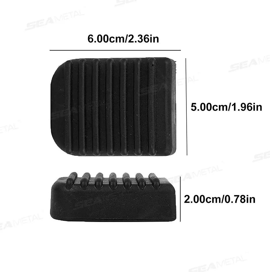 SEAMETAL Motorrad Fußstütze Pad Weiche Gummi Pad Für Roller Grundplatte Anti-rutsch Pads Motorrad Basis Halterung Verlängerung Fuß – Detail 2