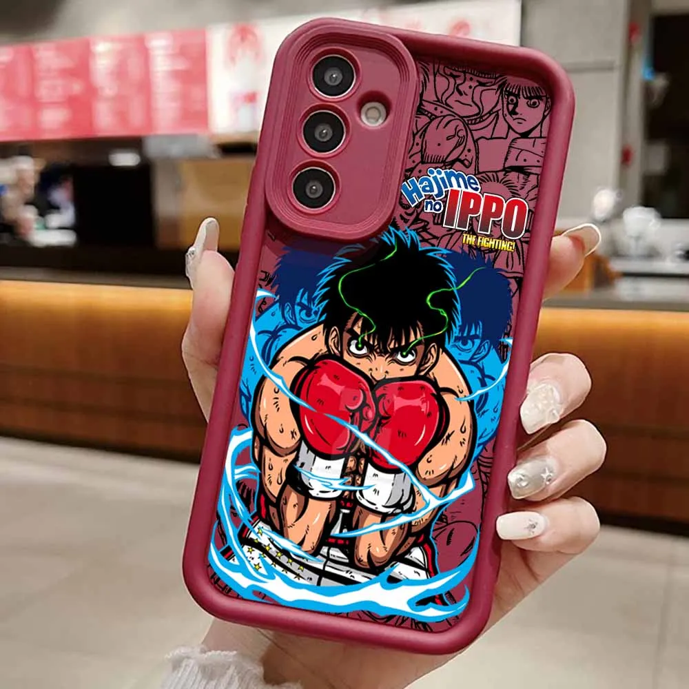 Hajime No Ippo Boxing Themed Silicone Phone Case with Lanyard