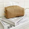 Nordic Ins Wheat Ear Texture Tissue Box Paper Stoarge Bag Cloth Tissue Box Car Tissue Storage Box Living Room Home Decor 4