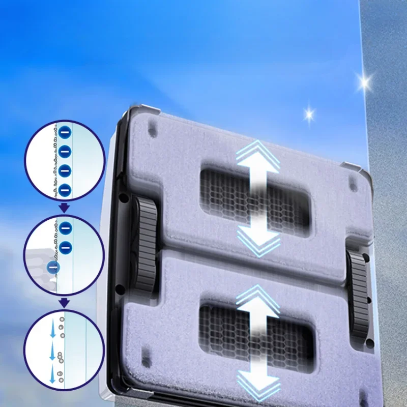 [New product] HOBOTS6 Pro household automatic glass cleaning artifact double-sided Ponyo remote control window cleaning robot 3