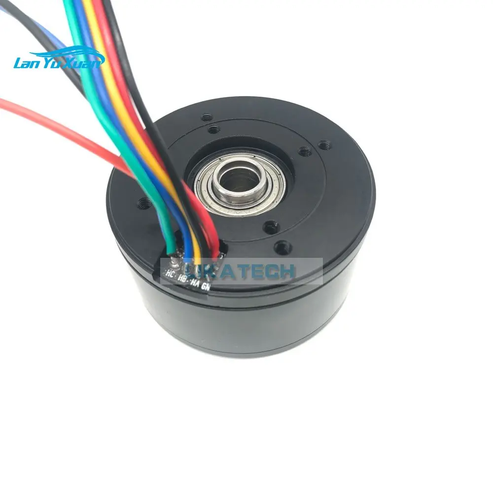 Customized Hall brushless motor HM5830H outer rotor hollow DC motor with induction belt Hall three-phase eight wire