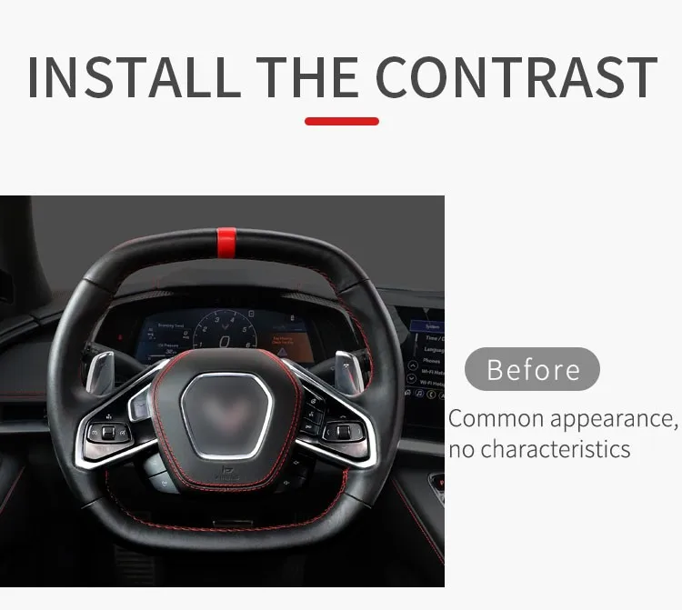 2023 T-carbon Replacement Steering Wheel Paddle Shifter Fit For Corvette C8 Shifting Paddles Carbon Fiber Auto Accessories