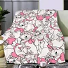 Cute Cartoon Disneys Marie Cat Printed Picnic Blankets Warm Blanket Soft and Comfortable Blanket Home Travel Birthday Gift 1