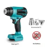 For Makita 18V Battery CordlessHandheld Wireless heating gun Max 500℃ Heat Gun 4 Nozzles For Crafts Shrink Tubing,Vinyl Wrap 6