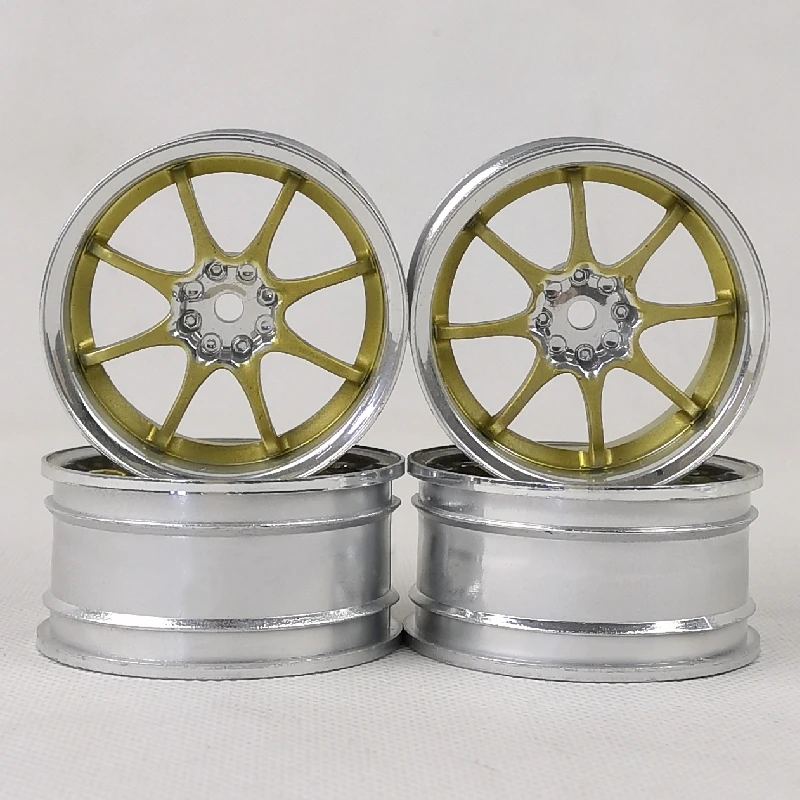 4 Pezzi 3/6/9Mm Offset Rc Car 1/10 Scale Ruote In Plastica Cerchi Drift On Road Touring Racing Model Hobby