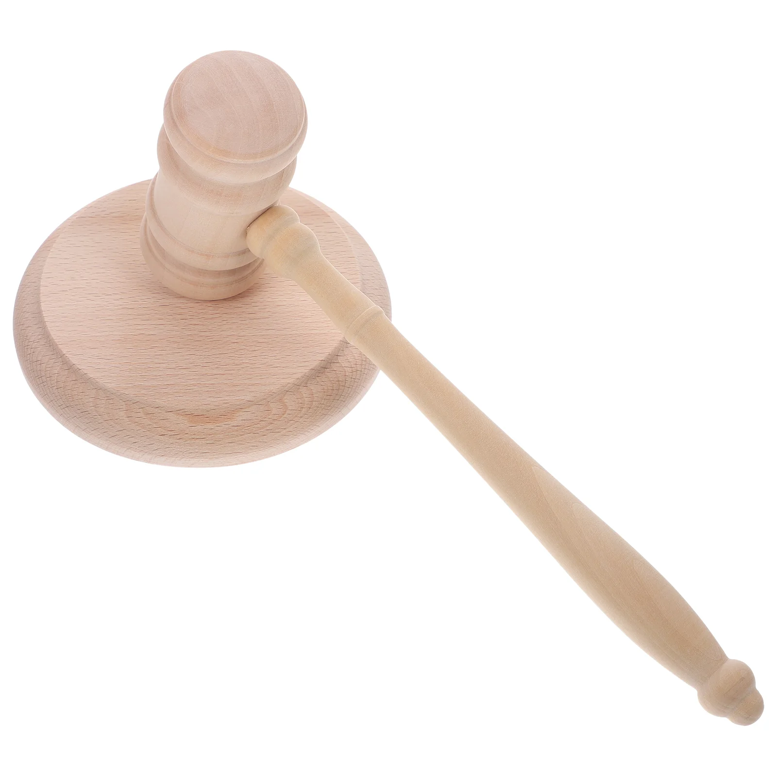 

Judge Hammer Auction Sale Gavel Hammers Props Judge's Short Hair Wooden Clock Court