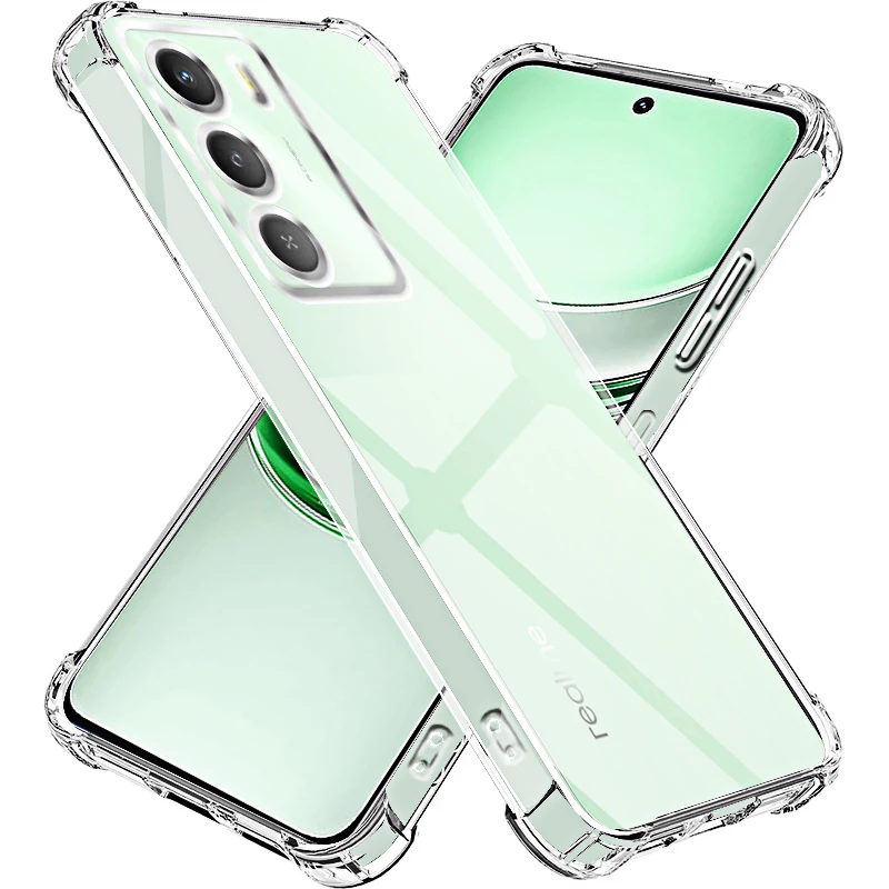 Crystal Clear Protective Phone Case for Realme - Transparent Back Cover