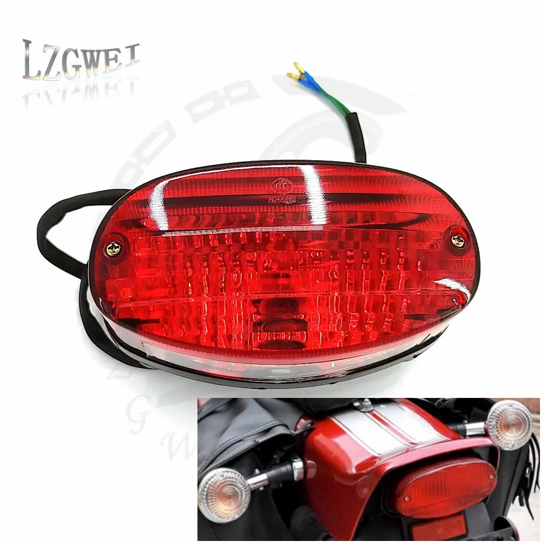 MotorbikeRearIntegratedBrakeTailLightForYamahaDragStar400DS