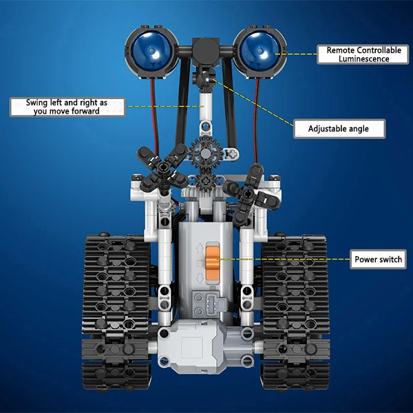 

NEWCreative Technical RC Robot Electric Building Blocks City Remote Control Intelligent Robot Bricks Kids Christmas Gift
