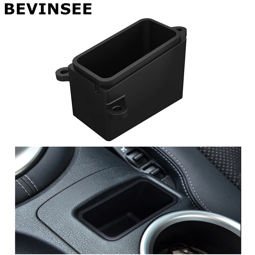 BEVINSEE 자동차 인테리어 큐비 인서트 블랭크 단추 교체, 닛산 370Z 2009-2020 용