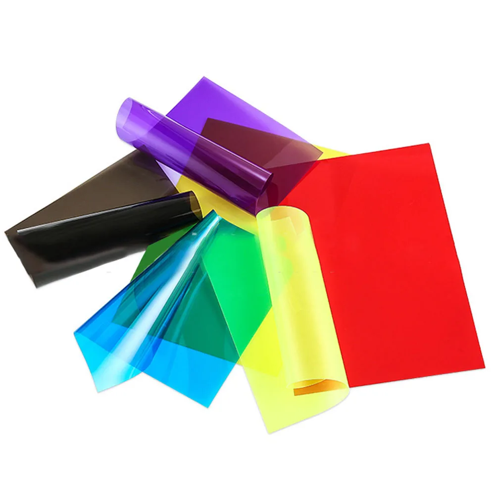Colour Acetate PVC Transparent Plastic Sheet Light Filter Gel Multipurpose  0.3mm DIY Thickness OHP Sheet 21*29.7CM Wholesale - AliExpress
