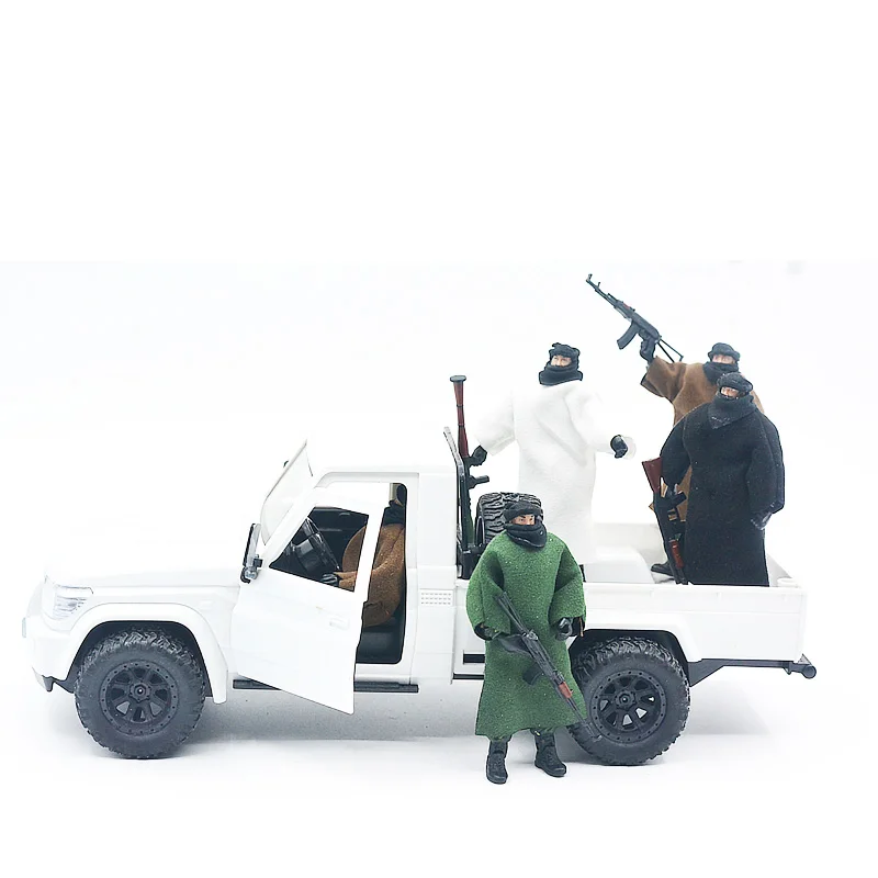 Масштаб 1:18 вооруженные куклы гангстер АК Базука 3 75 дюйма игрушки-солдаты модель