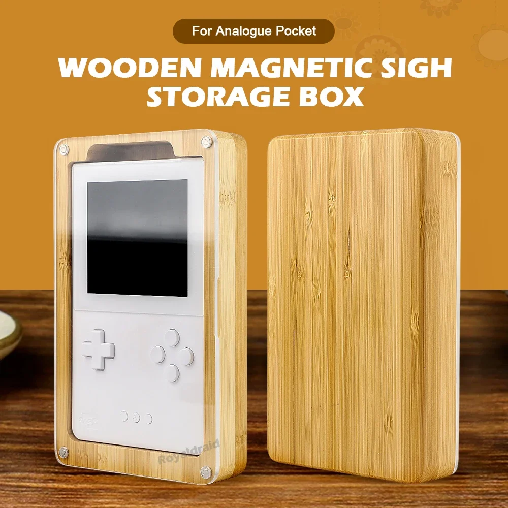 Bamboo Magnetic Wooden Display Box with Acrylic Cover