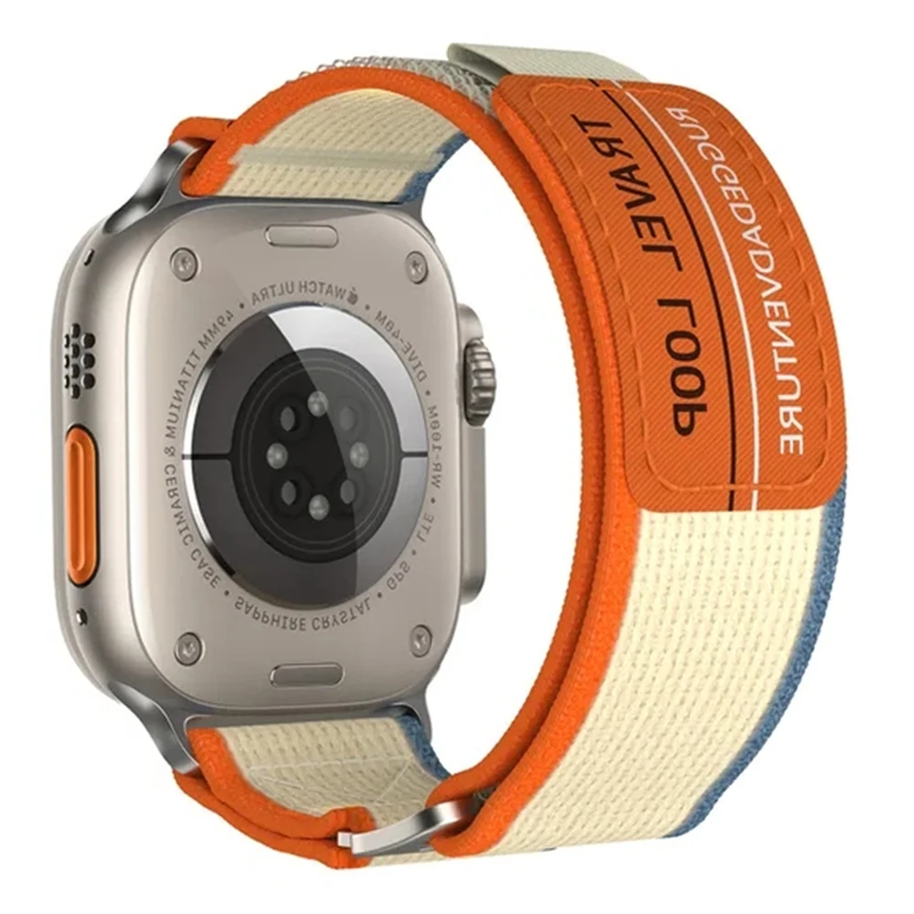 

Ремешок нейлоновый для apple watch Ultra, браслет для iwatch Ultra 2 49 мм se 9 8 7 6 5 4 41 мм 40 мм 38 мм