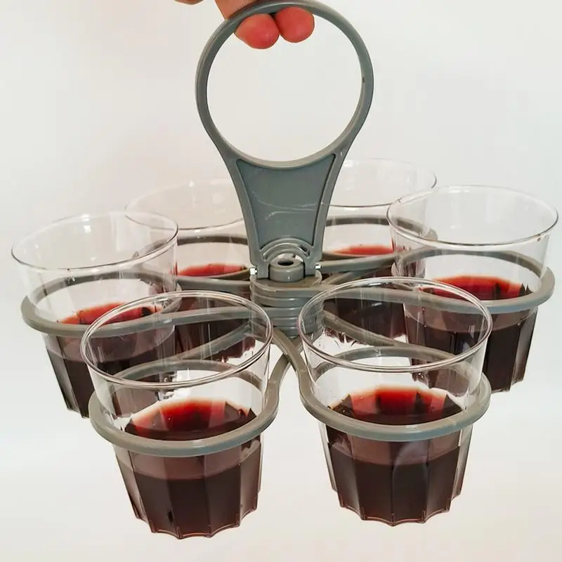 Reusable Drink Carrier 2X Foldable Coffee Carrier Drink Holder Drink Delivery Carrier Fold Away Cup Carrier with Handle 3