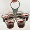 Reusable Drink Carrier 2X Foldable Coffee Carrier Drink Holder Drink Delivery Carrier Fold Away Cup Carrier with Handle 3