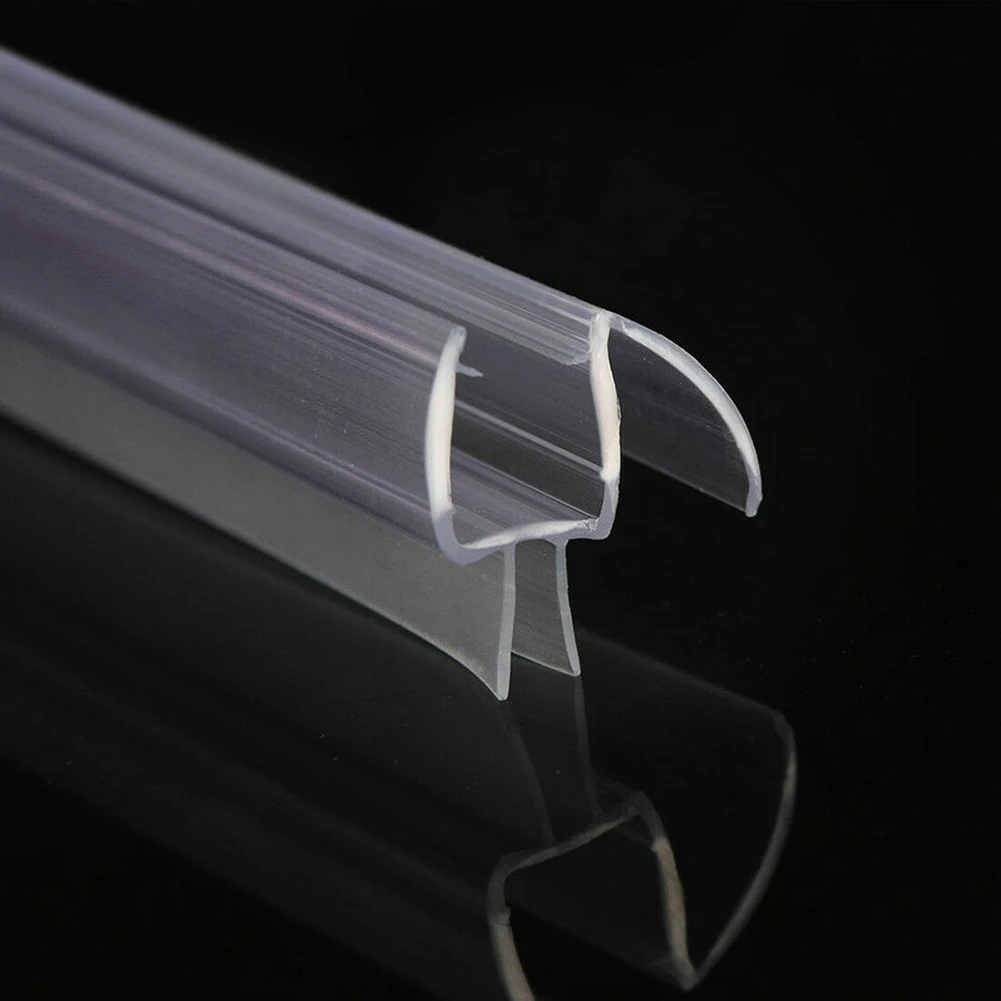 

2PC 10mm Rubber Sealing Strips Water Baffle Glass Door Weatherstrip Useful Household Bathroom Portable Screen Window Seal