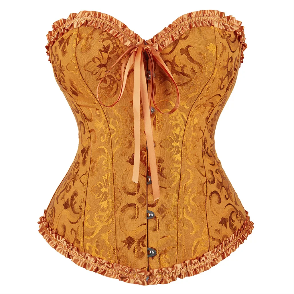 Women's Vintage Gothic Victorian Lace-Up Corset Top - Slimming Waist Shapewear