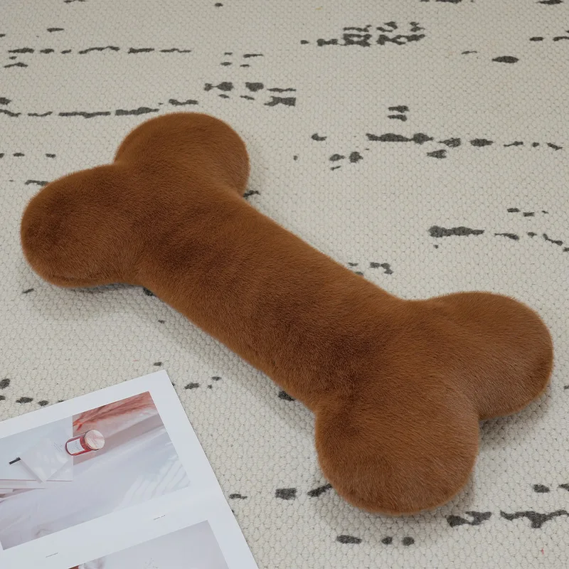 thumbnail image 1 of Ins Simulation Bone Plush Pillow Funny Puppy Toy Creative Stuffed Cute Big Bone Stick Model Sofa Cushion for Kids Gift Home Deco, 1 of 5