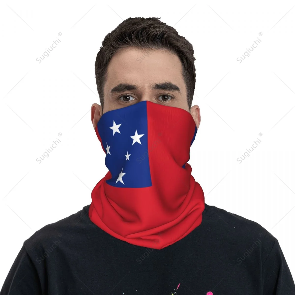 

Unisex Samoa Flag Neckerchief Scarf Neck Face Mask Scarves Neck Warmer Seamless Bandana Headwear Cycling Hiking