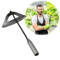 All-steel Hardened Hollow Hoe Handheld Weeding Rake Planting Vegetable Farm Garden Agriculture Ranch Tools Accessories 2
