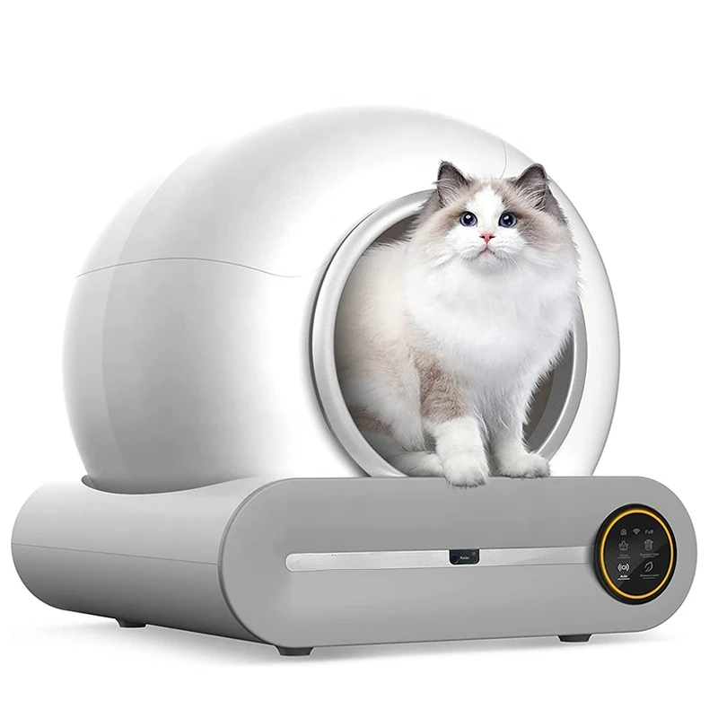 

Self Cleaning Cat Litter Box for No Scooping, Automatic Cat Litter Box with Ionic Deodorizer with APP wifi