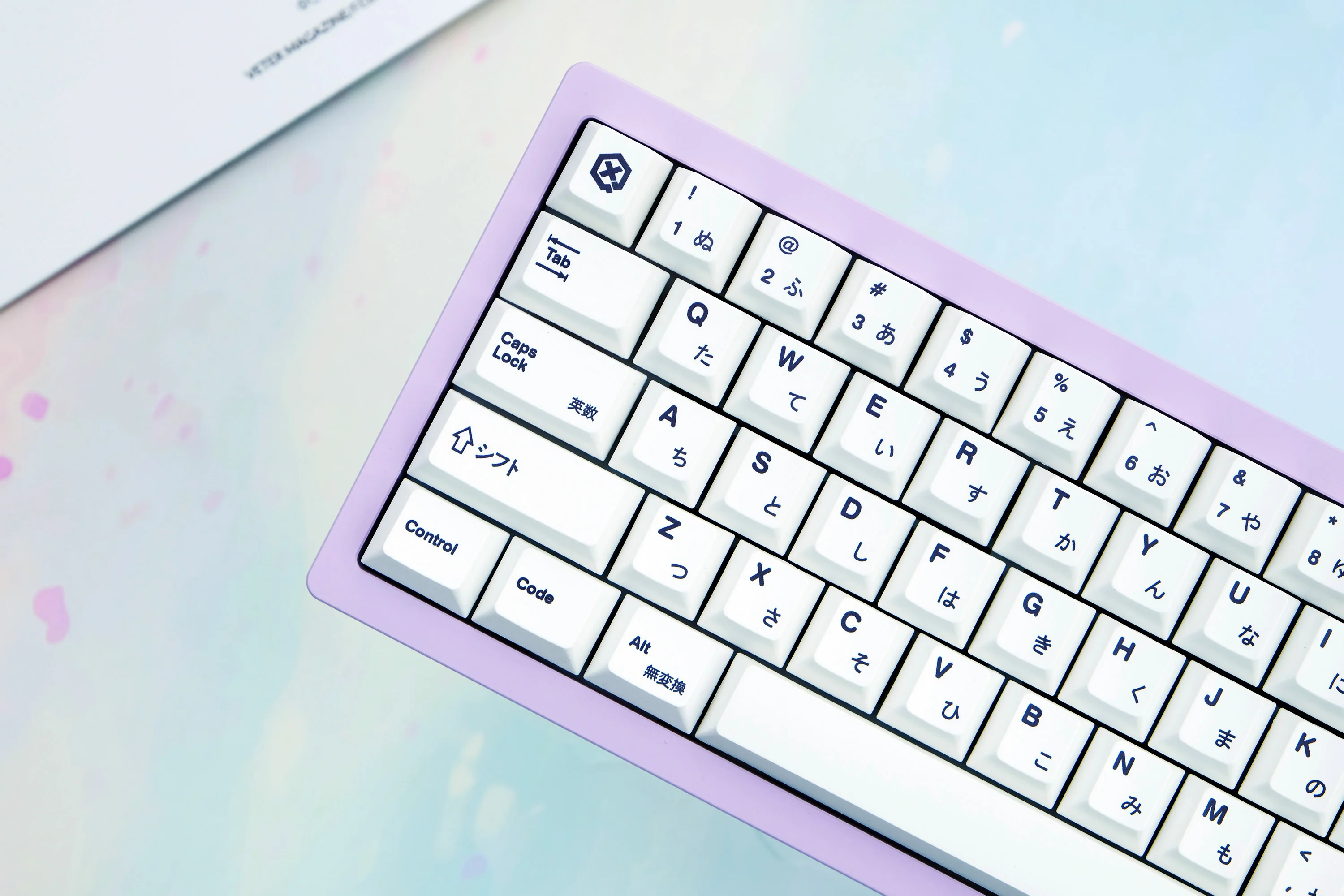 touches japonaises blanches minimalistes pour clavier pavé de embauaucun pbt trempé pour layout