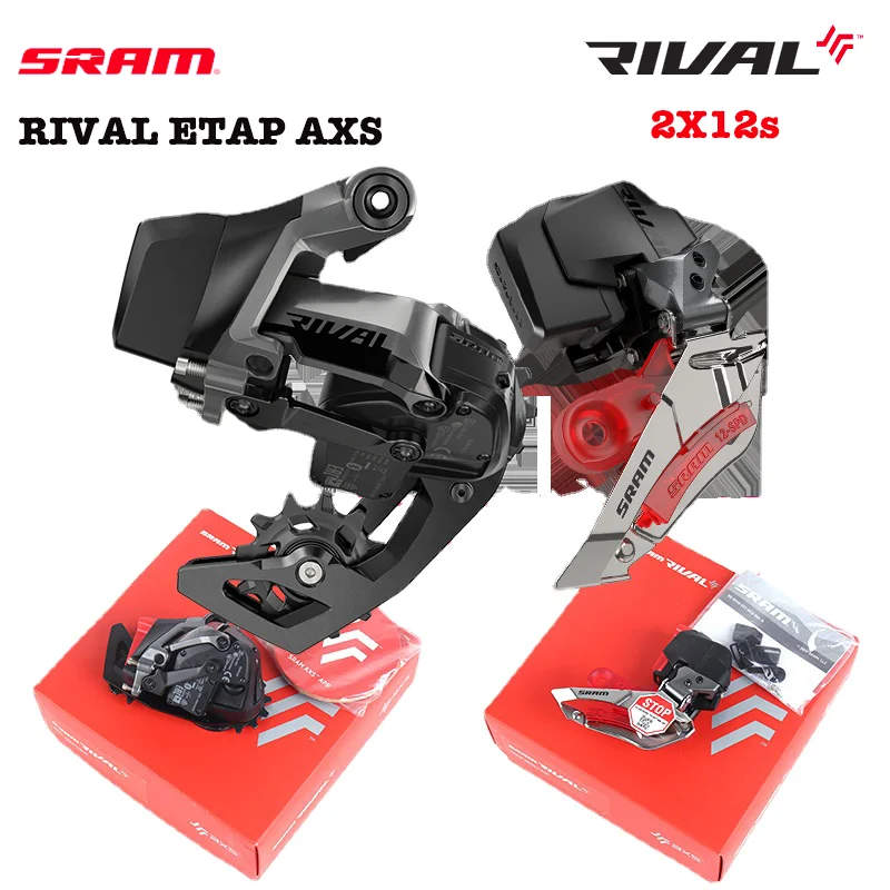 Sram Rival Etap Axs D1 2x12 Speed Front Derailleur Rear Cage With Battery Charger Road Bike