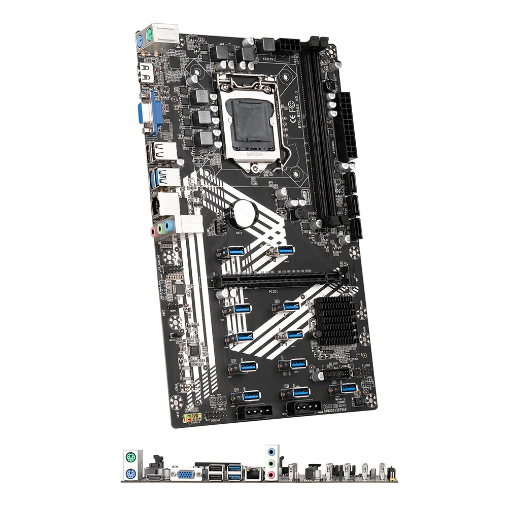 best pc mother board B250S  Mining Motherboard 11XPCIE to USB3.0 Graphics Card Slot LGA1151 Supports DDR4 DIMM RAM Computer ETH Miner Motherboard motherboard