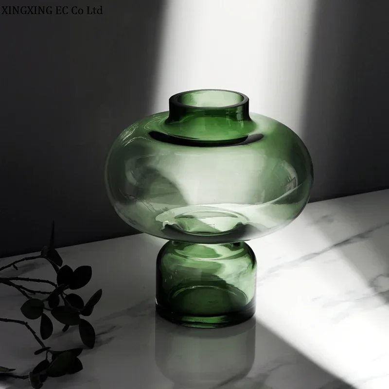 Home Decoration Transparent Glass Vase Modern Hydroponic Flower Arrangement Accessories Storage Tank Countertop Vase Furnishings 4