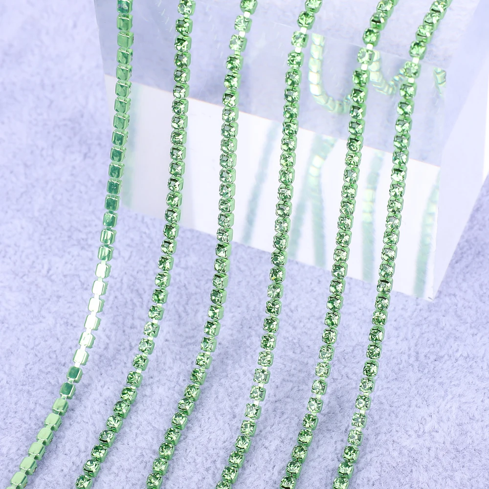 Elegant Gold Crystal Rhinestone Chain Decoration