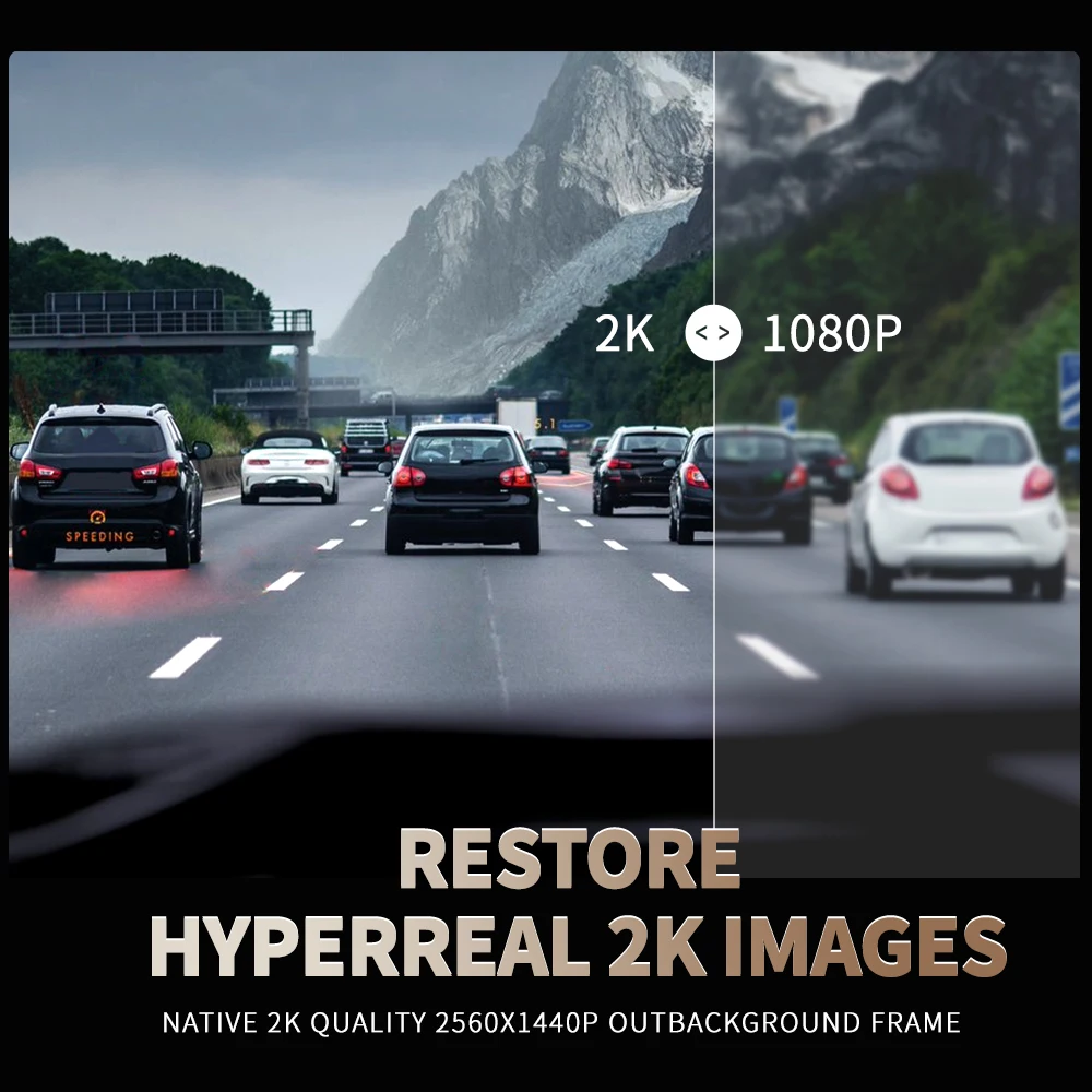 TiESFONG ڽ M10max 2K 1440P ķ ڵ DVR 4CH 360 ī޶  Ĺī޶, 24 ð  ͸, Ʈ , G-ڵ  ڴ, WiFi, 256Gma