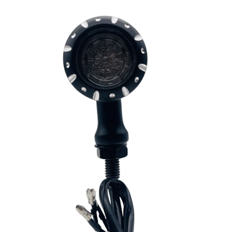 

4-кратный светодиодный поворотный сигнал для мотоцикла, тормозной ходовой фонарь, мигающий фонарь для Кафе Racer Sportste Yamaha (черный)