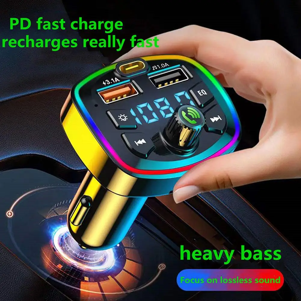 Bluetooth FM Transmitter & Dual USB Fast Charger