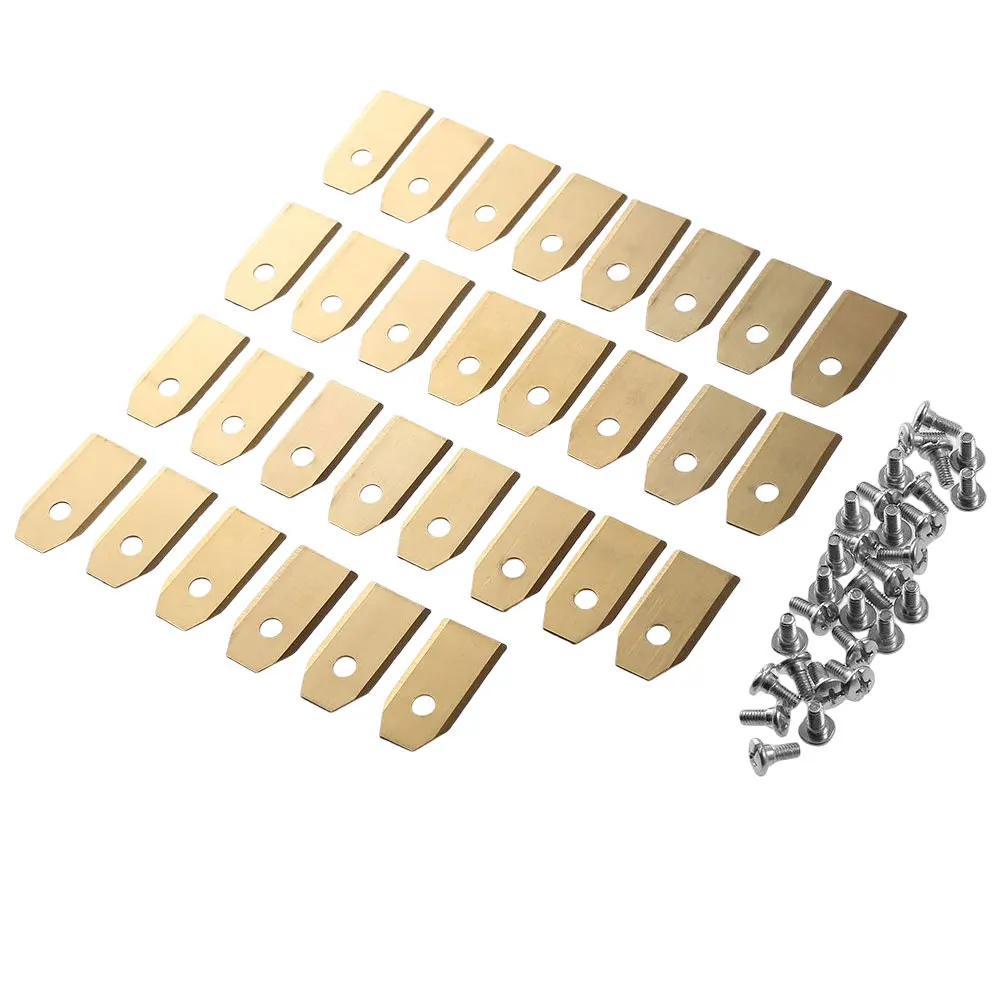 30PCS Lawn Mower Cutting Blades Set Stainless Steel Mowing Machine Blades 0.7 MM for Husqvarna Automower/Gardena Lawnmower