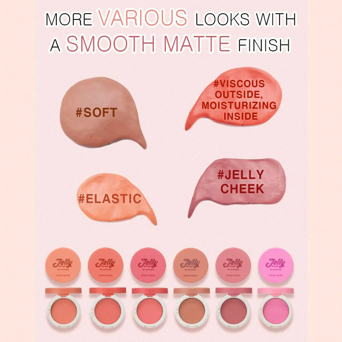 Luxurious Hydrating Gel Blush - Smooth & Blendable Korean Cosmetic