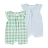 2 Pieces Cotton New Born Baby Girl Clothes Flower 0-12M Cartoon Unisex Sleeveless Baby Boy Clothes Summer Print 6