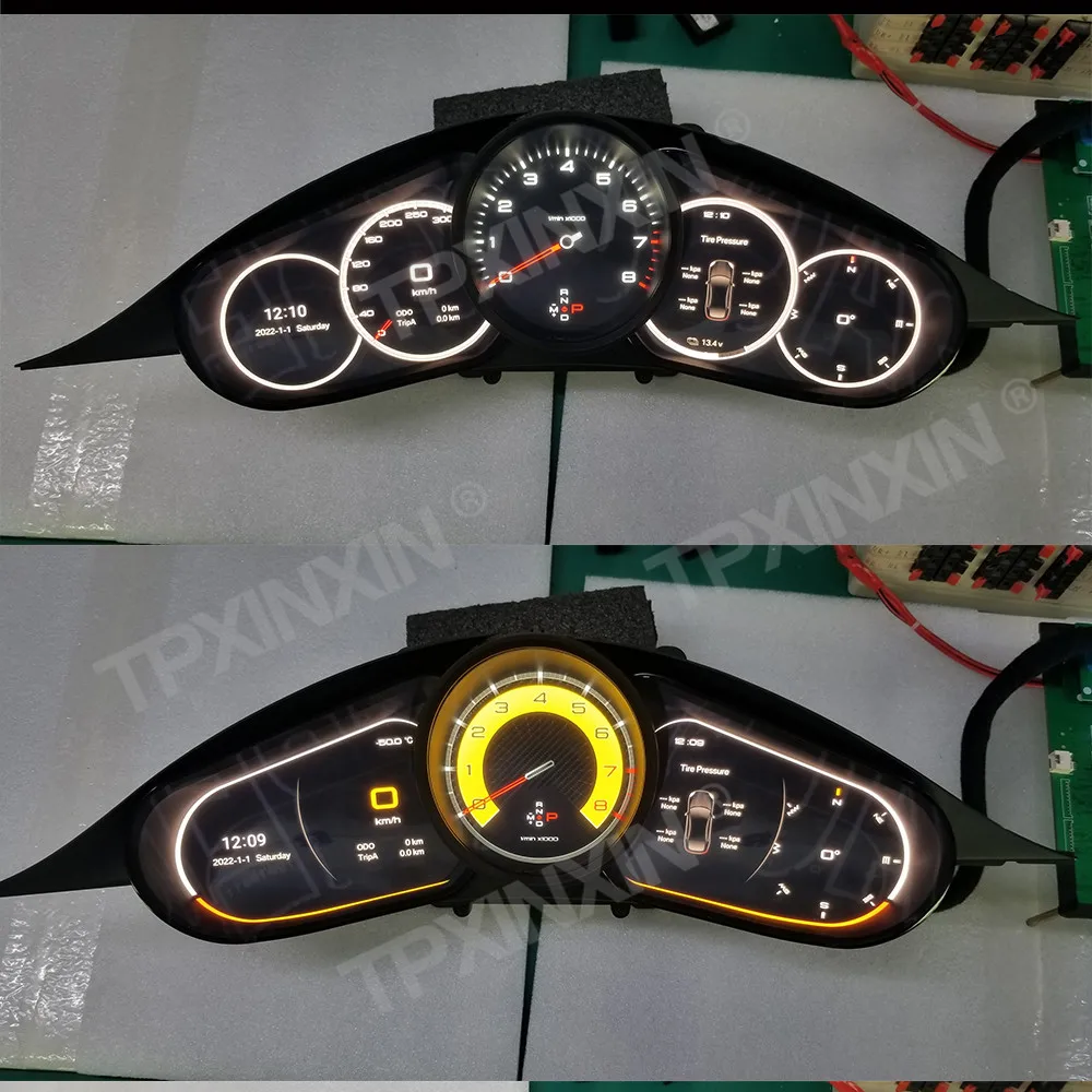 The Latest For Porsche Panamera LCD Dashboard Ultra-clear Virtual Digital Screen Linux OS Speedometer Odometer Auto Accessories