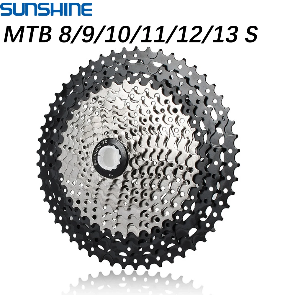 

SUNSHINE MTB Cassette 8 9 10 11 12 13 Speed Flywheel for Shimano HG 36T 40T 42T 46T 50T 52T Mountain Bike Freewheel Sprocket