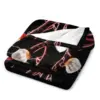 Shadow the hedgehog Throw Blanket Decorative Sofas Sofas Blankets 3