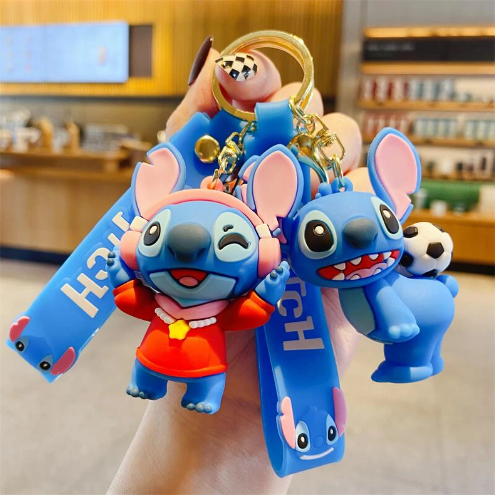 スティッチ＆エンジェルキーチェーン Stitch & Angel Keychain Couple 6Style - Disney Cartoon