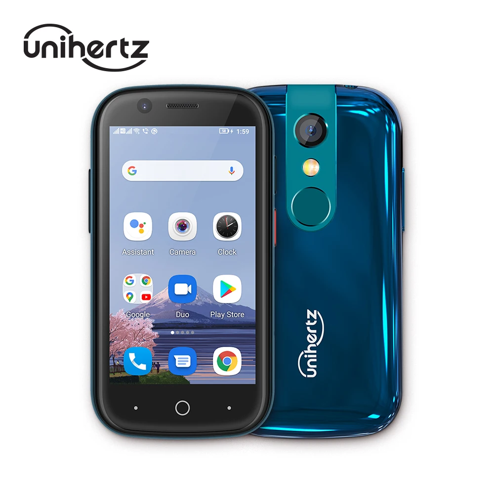 Unihertz-世界最小のAndroidスマートフォン,2 GB RAM,128GB ROM,6GB  RAM,2000mAhバッテリー,指紋認識,NFC,カード,超ミニ