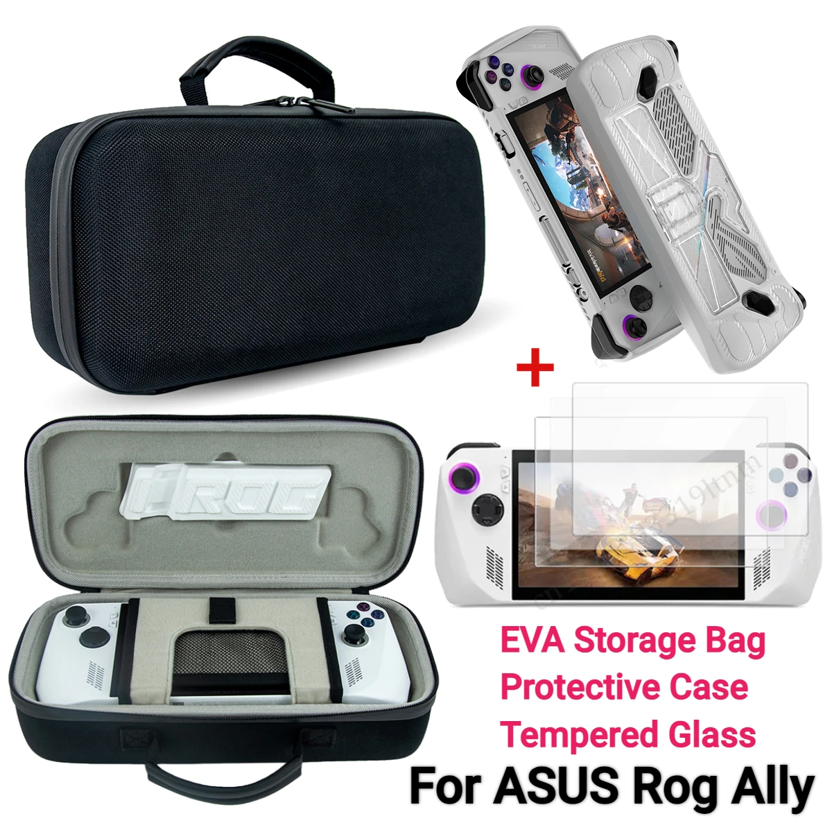 Protective Carrying Case for Asus ROG Ally Hard Shockproof Storage Bag