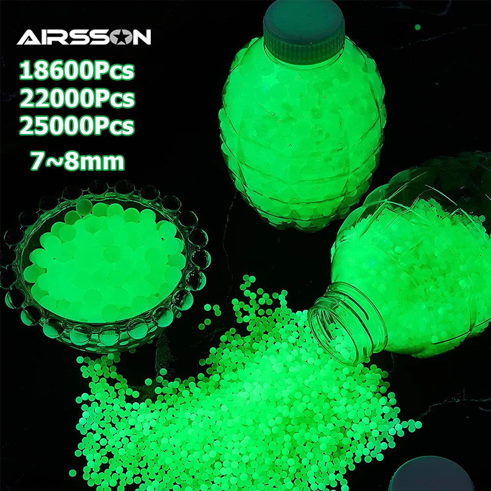 78mmFluorescentWaterBulletGelBallsGlowinDarkWaterBeads