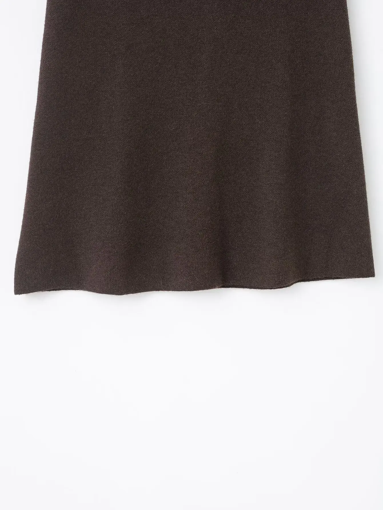 Women Solid Knitted Midi Skirt With Elasticated Waist Flare Hem Straight Long Skirt Female Spring Autumn Holiday Elegant Skirts