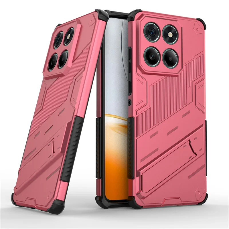 Magnetic Armor Shockproof Stand Phone Case with Back Cover for Motorola Edge 60 Fusion